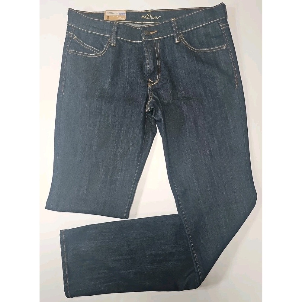 Old Navy‎ Diva Low Rise Skinny Jeans Womens 8 Long Dark Wash Stretch